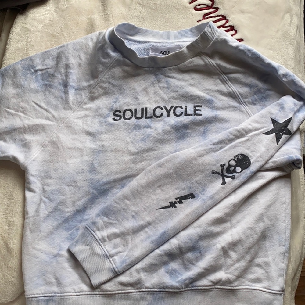 Soul cycle crop sweatshirt